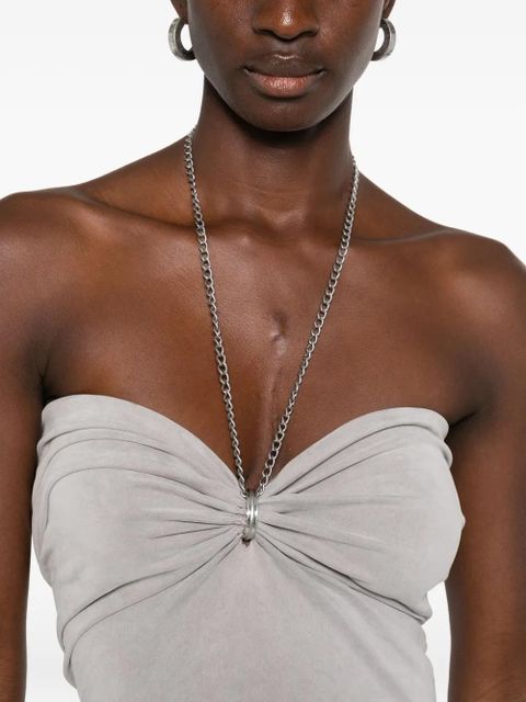 Alexander Wang asymmetric mini dress - Grey