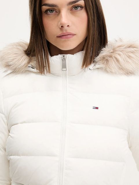Tommy Jeans kurtka puchowa damska kolor biały DW0DW18312