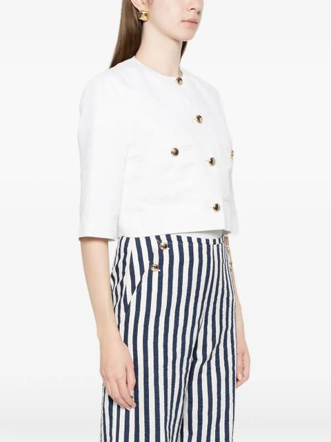 Maje cropped jacket - White