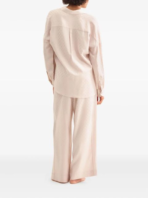 ERES Splendeur pleated geometric-pattern trousers - Pink