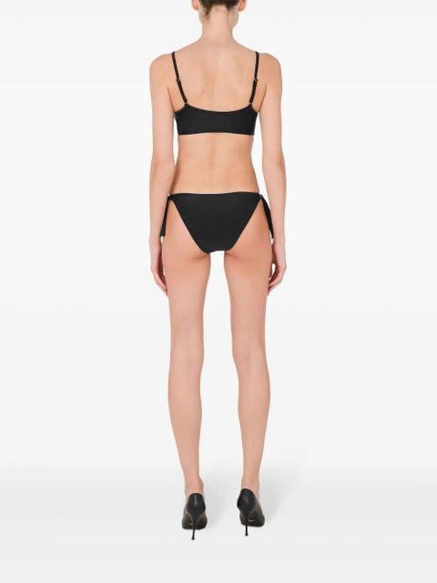 Moschino logo-print bikini bottom - Black