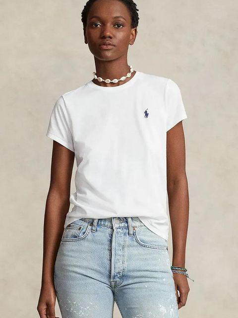 Polo Ralph Lauren t-shirt bawełniany kolor biały 211898698 - zdjęcie produktu nr 1