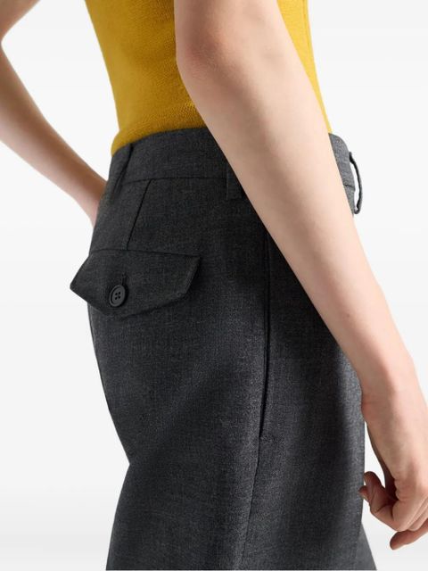 Prada Rush pleated front trousers - Grey - zdjęcie produktu nr 2