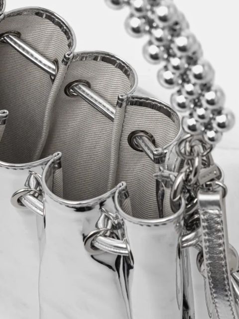 Themoire torebka kolor srebrny TMSR25DFO18