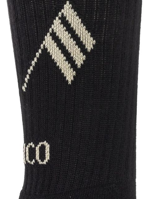 The Attico logo-detail crew socks - Black - zdjęcie produktu nr 2