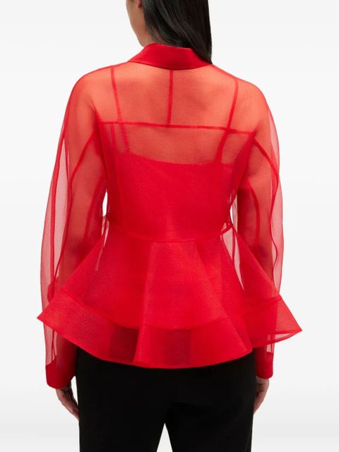 GANNI long-sleeve shirt - Red
