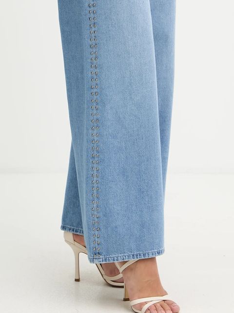 Karl Lagerfeld jeansy damskie kolor niebieski B1W10047