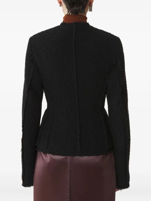 Lanvin asymmetrical fringe-detail jacket - Black - zdjęcie produktu nr 2