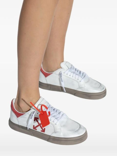 Off-White arrow textured leather sneakers