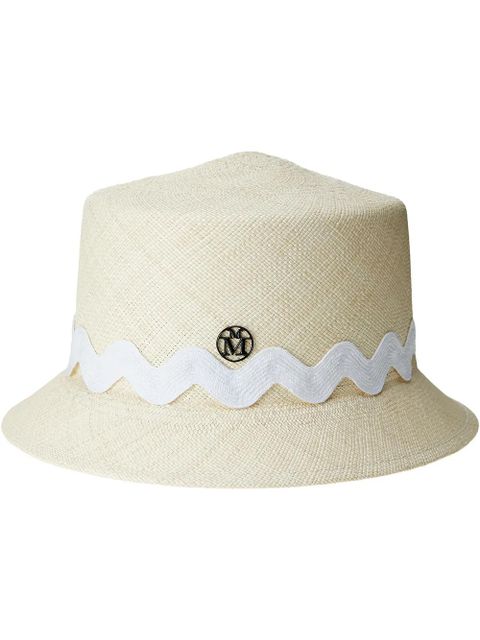 Maison Michel Arsene straw bucket hat - Neutrals - zdjęcie produktu nr 1