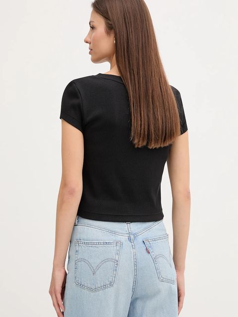 Calvin Klein Jeans t-shirt damski kolor czarny LV047C910G