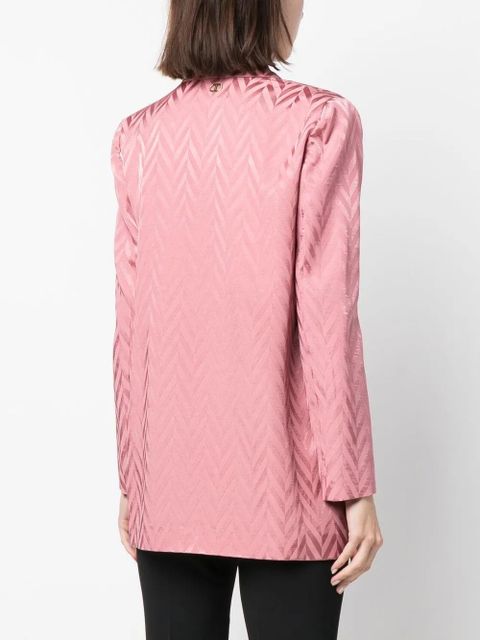 TWINSET chevron-print blazer - Pink