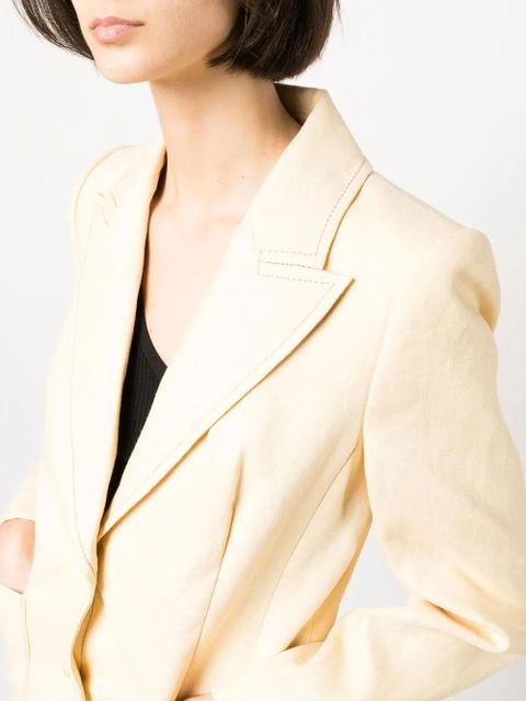 ZIMMERMANN High Tide tuxedo blazer jacket - Yellow