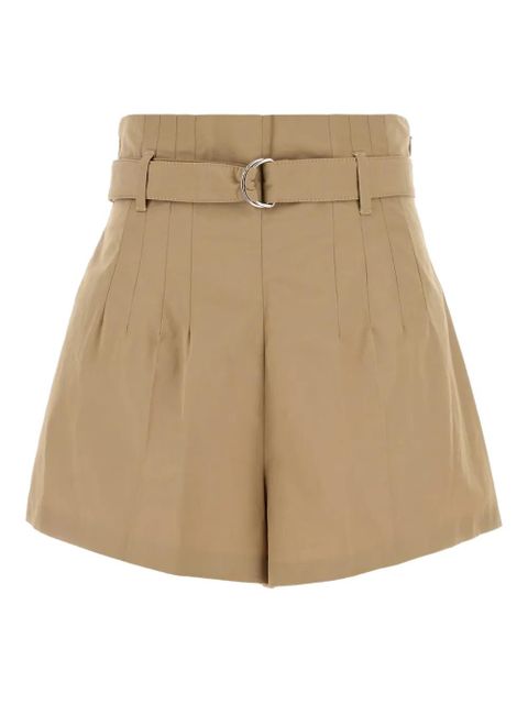 Prada belted pleated shorts - Neutrals - zdjęcie produktu nr 1