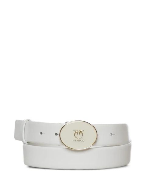 PINKO round buckle belt - White - zdjęcie produktu nr 1