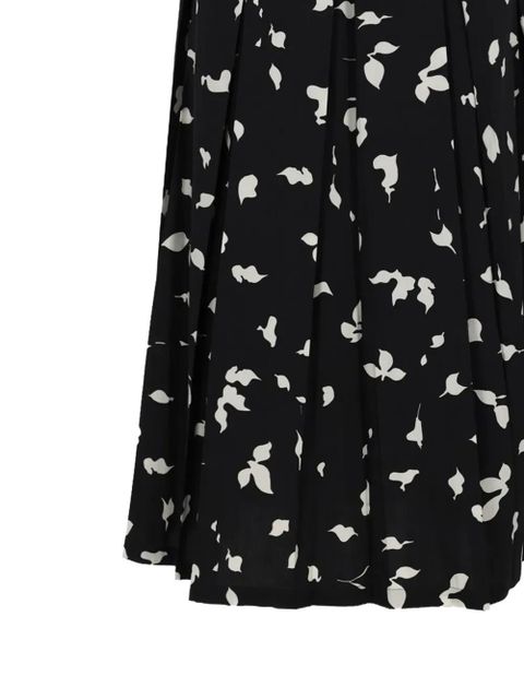 Alysi pleated floral skirt - Black - zdjęcie produktu nr 2