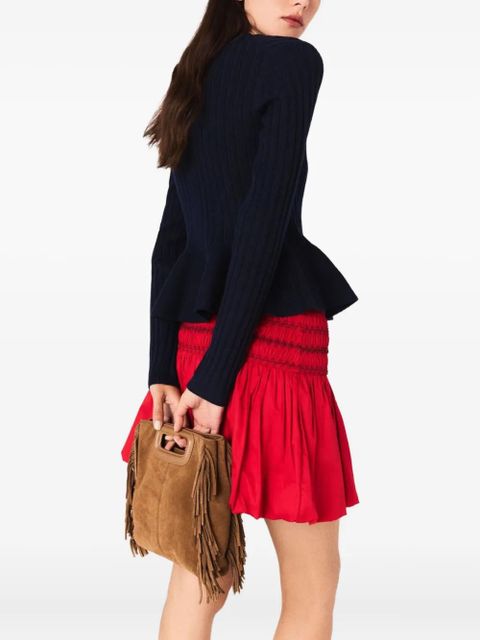 Maje button-down peplum cardigan - Blue - zdjęcie produktu nr 2