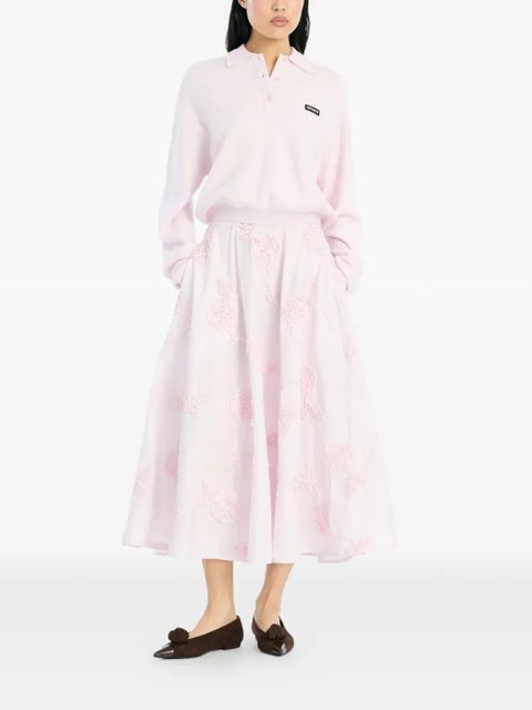ROTATE BIRGER CHRISTENSEN flower midi skirt - Pink - zdjęcie produktu nr 2