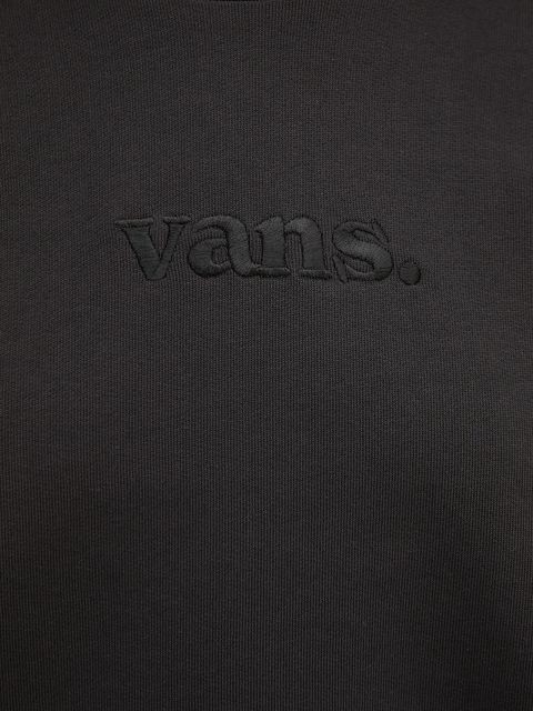 Vans bluza bawełniana damska kolor czarny gładka VN000RAMBLK1