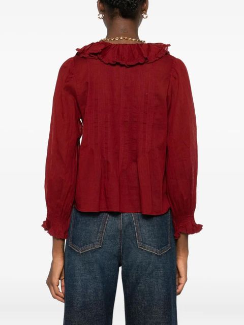 DÔEN Hardy ruffled blouse - Red