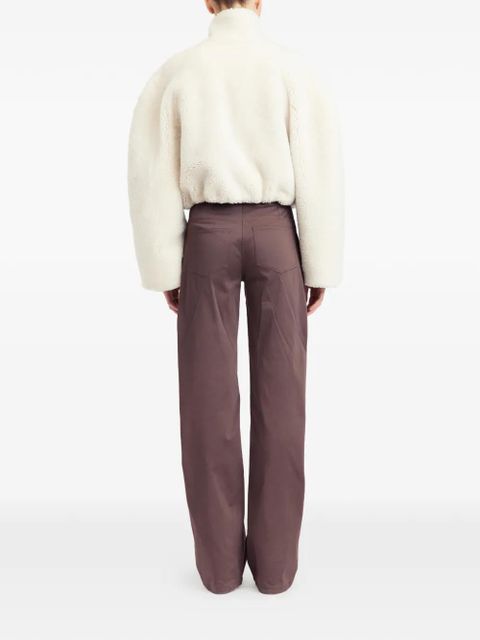 16Arlington Nofre shearling zip jacket - Neutrals