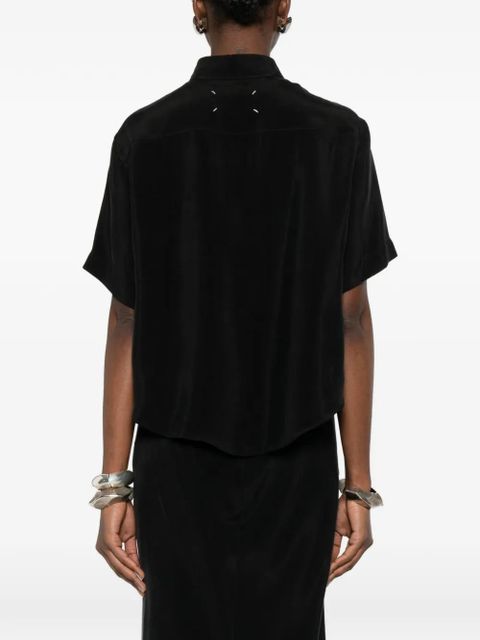Maison Margiela frayed shirt - Black