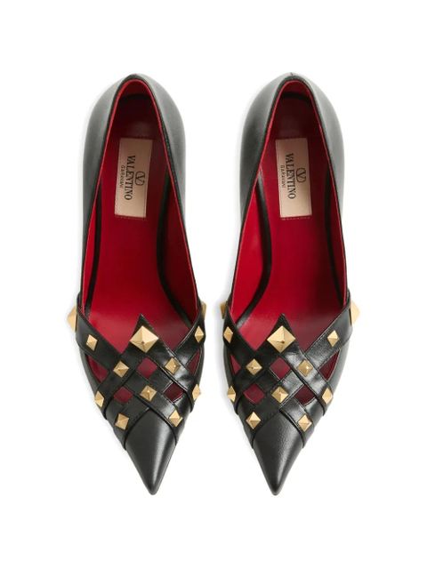 Valentino Garavani Studdy kidskin pumps 100mm - Black