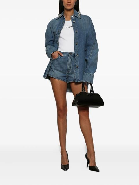 Givenchy crystals-embellished cotton shirt - Blue