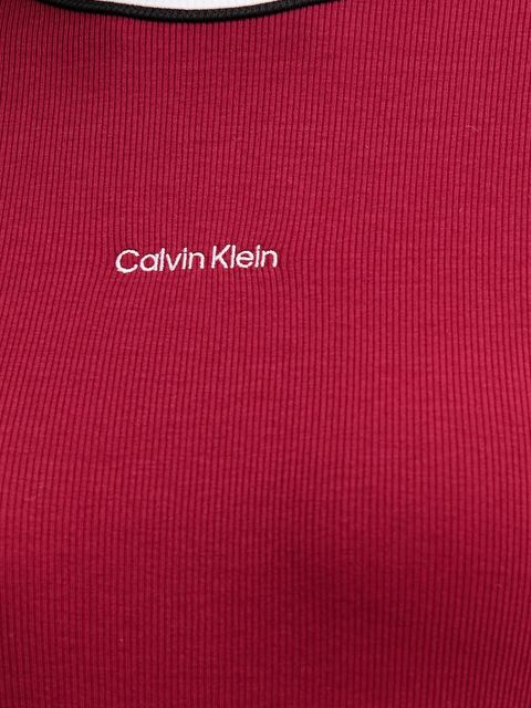Calvin Klein Jeans sukienka kolor bordowy mini prosta LV047D202G