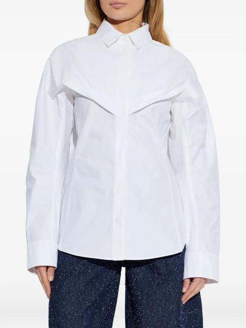 Jacquemus shawl-collar shirt - White