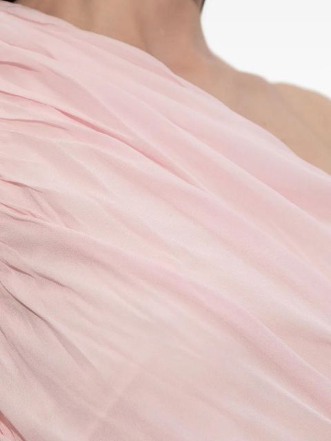 Posse Solene one-shoulder draped top - Pink