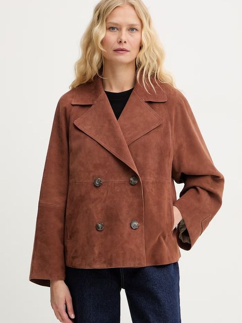 Weekend Max Mara krótka kurtka damska zamszowa SOSPIRO - zdjęcie produktu nr 1