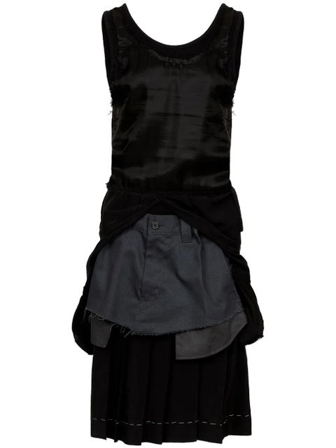 Maison Margiela layered midi dress - Black - zdjęcie produktu nr 1