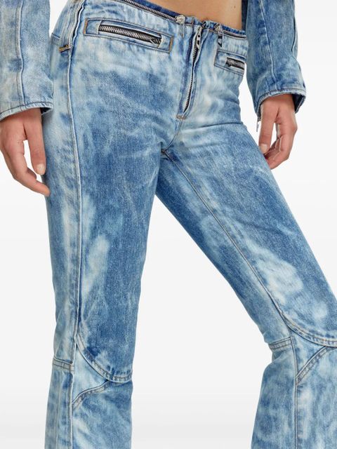 Diesel zip-detail cotton jeans - Blue