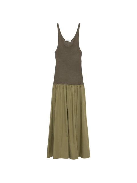 The Frankie Shop Iliya drop-waist maxi dress - Green - zdjęcie produktu nr 1