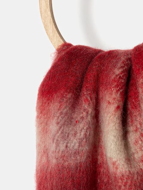 Pepe Jeans szalik damski kolor bordowy wzorzysty PL1100002 - zdjęcie produktu nr 2