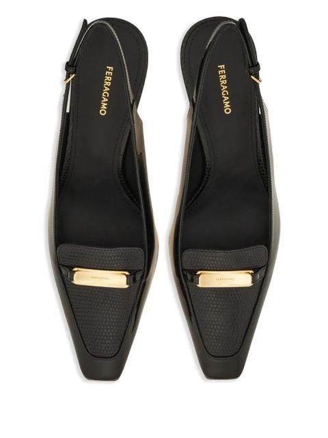 Ferragamo 55mm New Vara-buckle pumps - Black - zdjęcie produktu nr 2