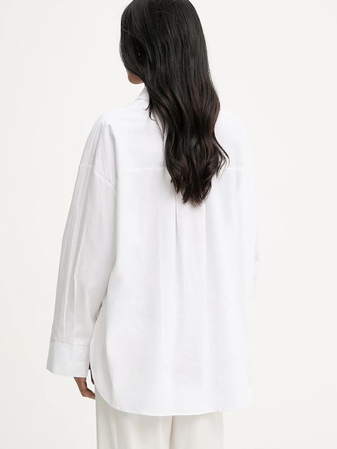 Answear.LAB koszula bawełniana damska kolor biały relaxed z kołnierzykiem klasycznym