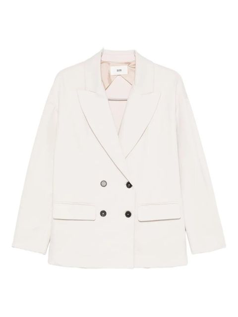 SOLOTRE double-breasted blazer - White