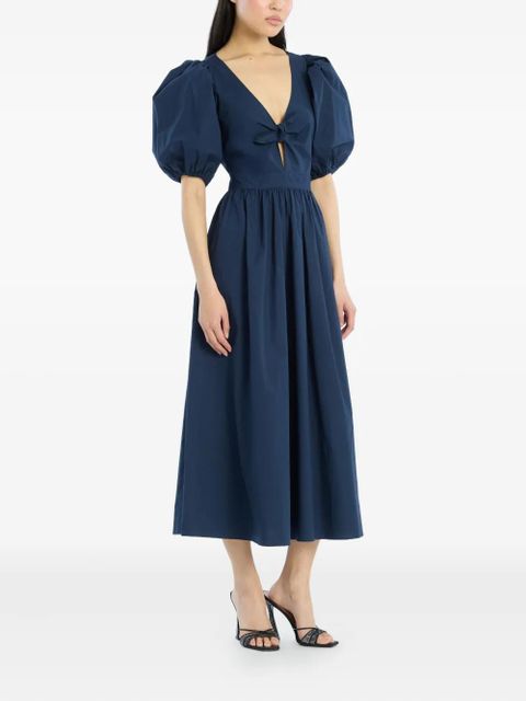 ROTATE BIRGER CHRISTENSEN puff-sleeve midi dress - Blue - zdjęcie produktu nr 2