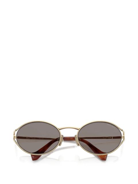 Miu Miu Eyewear round-frame sunglasses - Gold