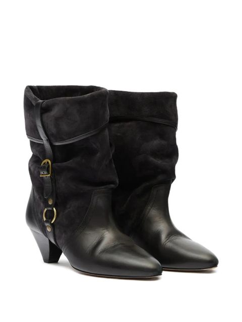 ISABEL MARANT 55mm Darner buckle-detail ankle boots - Black - zdjęcie produktu nr 2