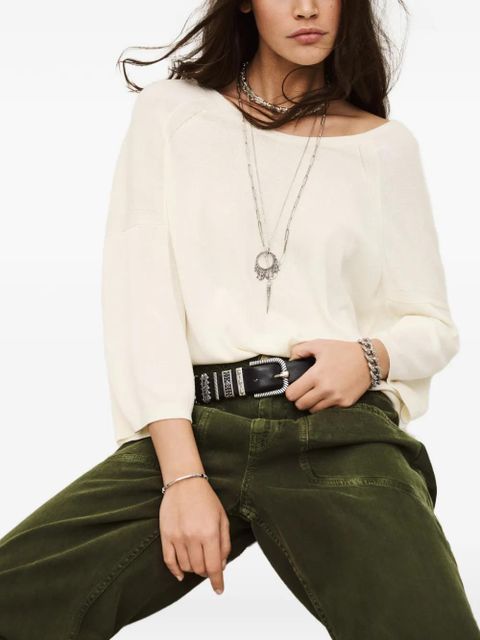 Ba&Sh open-back buttoned sweater - Neutrals