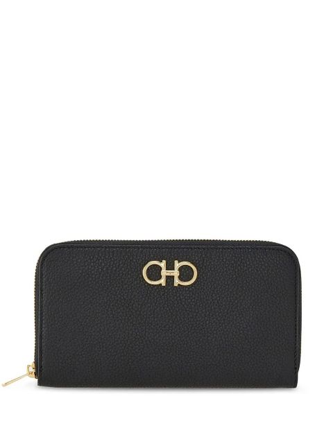 Ferragamo Gancini-plaque zip-up wallet - Black - zdjęcie produktu nr 1