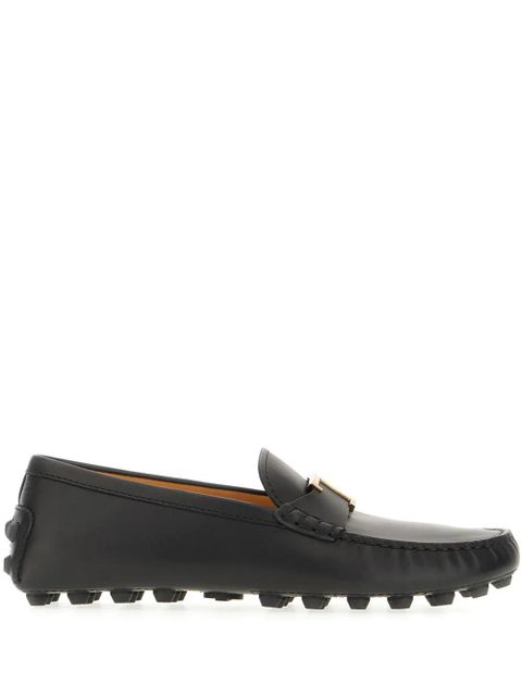 Tod's letter-logo loafers - Black - zdjęcie produktu nr 1