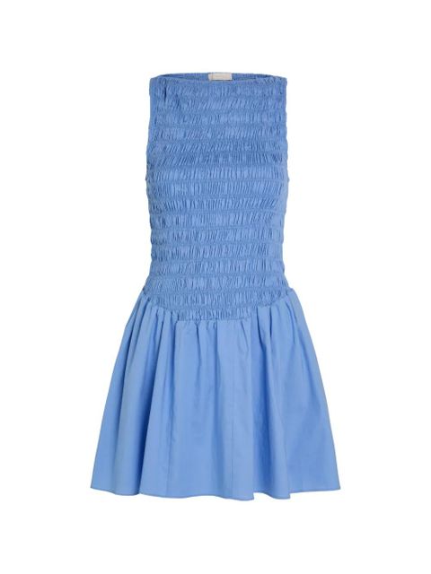 Faithfull the Brand Martina boat-neck mini dress - Blue - zdjęcie produktu nr 1