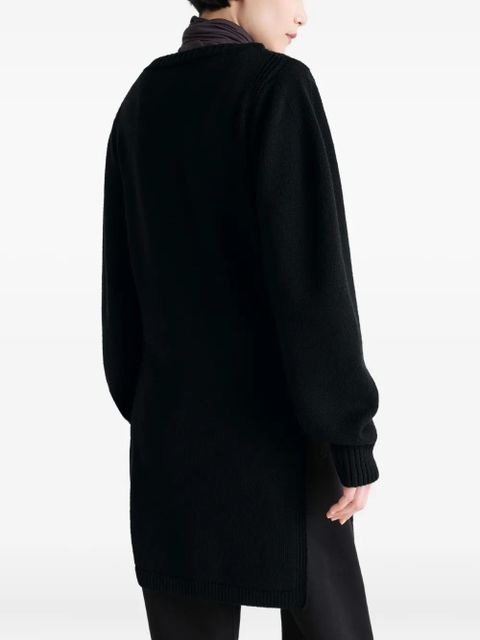 LEMAIRE side-slit sweater - Black