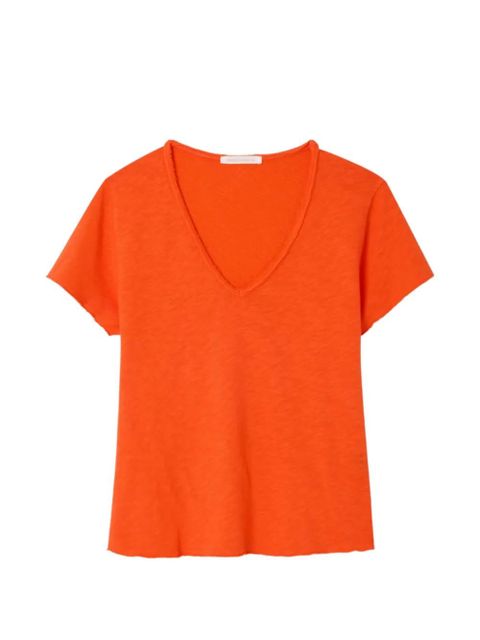 American Vintage Sonoma V-neck short-sleeves T-shirt - Orange - zdjęcie produktu nr 1