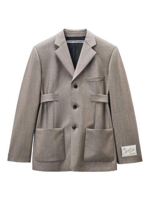 Alexander Wang tab-detailed blazer - Grey - zdjęcie produktu nr 1