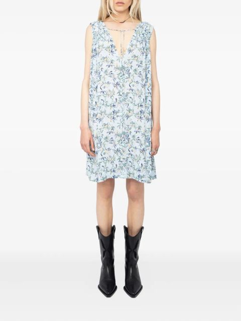 Zadig&Voltaire Rimatis mini dress - Blue